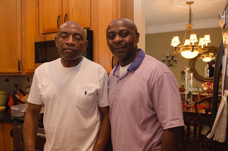 with childhood friend Dibonge