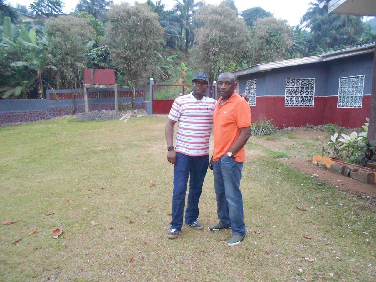 With cousin Allen Ephanga 